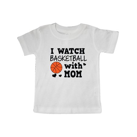 

Inktastic I Watch Basketball with Mom Gift Baby Boy or Baby Girl T-Shirt