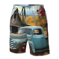 thumbnail image 4 of Fotbe Vintage Truck Farm Scene Trajes de Baño Estampados para Hombre, Shorts de Verano de Secado Rápido, Ropa de Playa, Bañadores-XX-Large, 4 of 6