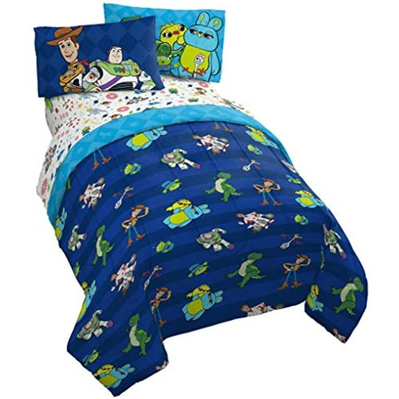 Disney Pixar Toy Story 4 Piece Twin Size Kids Comforter Set
