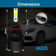 thumbnail image 2 of BMZONCC For 2016-2022 Subaru Crosstrek LED Headlight Bulbs 9005 H11 High/Low Beam H11 H8 Fog Light 6000k 6pcs, 2 of 13