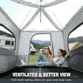 thumbnail image 2 of REDCAMP Canopy Camping Tent-Inner Tent (Frame/Top NOT Included) | Camping Cube Tent for 10"x10" Pop Up Canopy with Mesh Window, Converts Straight Leg Canopy into Camping Shelter, 4-6 Person, 2 of 10