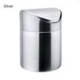 thumbnail image 3 of Stainless Steel Small Mini Trash with Swing Top Lid Countertop Trash Cans for Desk Car Office, 3 of 7