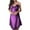 Purple, variant on ZKCCNUK Womens Nightgown Sexy Lace Lace Slit Dress Sexy Suit Free Size