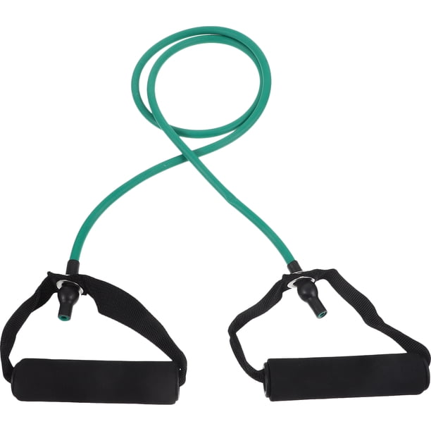 GOOHOCHY Bandas elásticas de resistencia para yoga al aire libre, ejercicios de fitness, cuerda de tracción, bandas de entrenamiento con asa (verde)