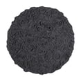 thumbnail image 2 of Home Weavers Modesto Collection 100% Cotton Tufted Round Bath Rugs, Extra Soft and Absorbent Bath Rugs, Non-Slip Round Bath Mats, Machine Washable, Round Bath Mats for Bathroom, 22" Round, Gray, 2 of 5