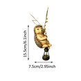 thumbnail image 3 of Solar Animal Garden Hanging Light Forest Animal Swing Lamp Ornament Outdoor with Hedgehog Design Warm Glow Hanging Lantern Decor for Tree Branch Patio Yard Balcony Decoration, 3 of 5