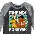 thumbnail image 3 of The Lion King - Simba Pumbaa, & Timon - Best Friends - Toddler & Youth Raglan Graphic T-Shirt, 3 of 6