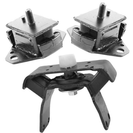 4M Auto Parts Front Left Front Right Engine Mounts & Rear Transmission Mount 3PCS Set. Parts 8989 8164 8164. A7275 A4208 A4208.