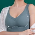 thumbnail image 4 of hoksml Women's Seamless Bras Racerback Wireless Full Coverage Bralette, Supportive and Comfortable Wireless Push Up No Underwire Bras, 4 of 5