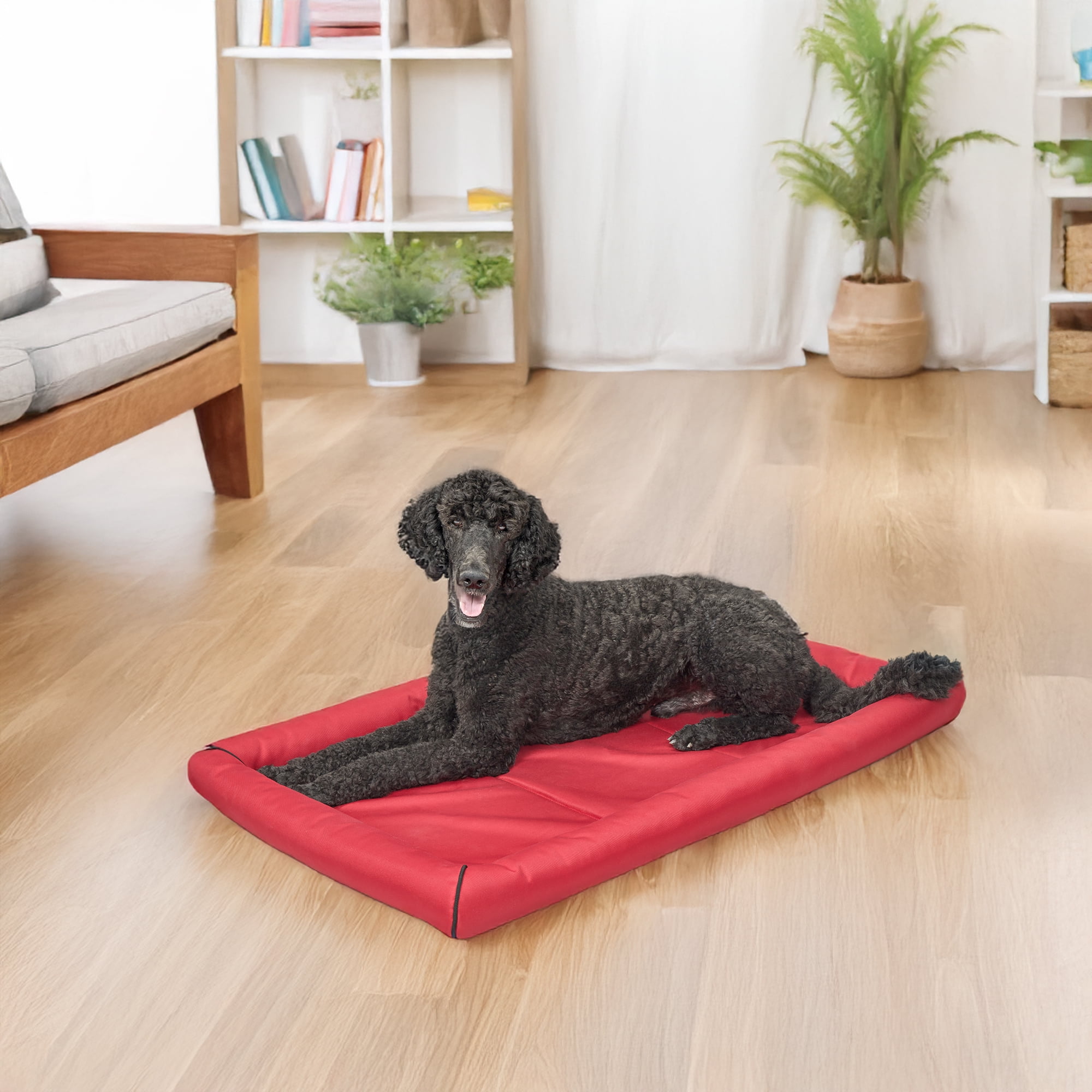 Midwest Homes for Pets Ultra-Durable QuietTime Maxx Dog Bed Fits a 48-inch Crate, Red