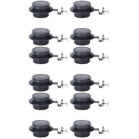 MLINS 12 pcs  Solar Fence Lamp Eaves Light Useful Garden Lights Practical LED Lighting Tool for Outdoor Outside