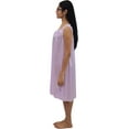 thumbnail image 3 of Venice Womens' Silky Looking Embroidered Nightgown 06 X-Large Lavender, 3 of 5