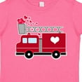 thumbnail image 4 of Inktastic Valentine's Day Red Firetruck with Pink Hearts Boys or Girls Toddler T-Shirt, 4 of 5