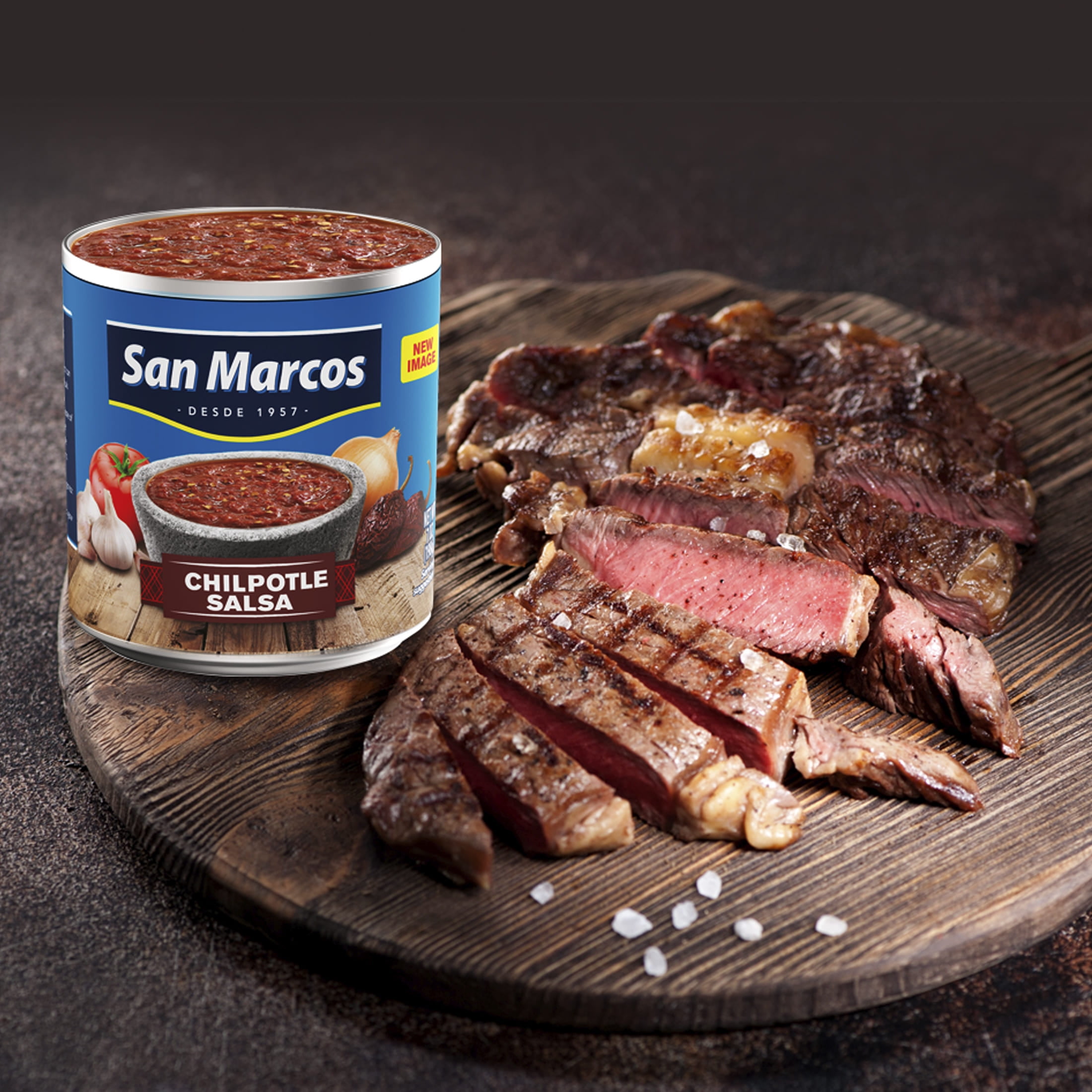 (12 pack) San Marcos Shelf Stable Chipotle Salsa, 7 oz Can
