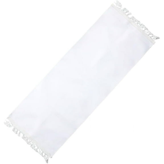 Beach Patio Canvas Cloth Chair Replacement Fabric Rectangle White 1220x450x1.5mm