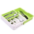 thumbnail image 1 of Kitchen Drawer Organizer Set Expandable Wide Cutlery Storage Tray Utensil Holder, 1 of 10