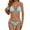 Light Blue-A5, variant on Women's String Two Piece Halter Top Triangle Bikini Set with Tie Side Bottom Swimsuit Bathing Suits Light Blue XL