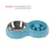 thumbnail image 1 of Tazon Entrenador Plato alimentacion lenta Bebedero Comedero azul 6.49 pulg Poli Pets PP-TPCLBBL, 1 of 8