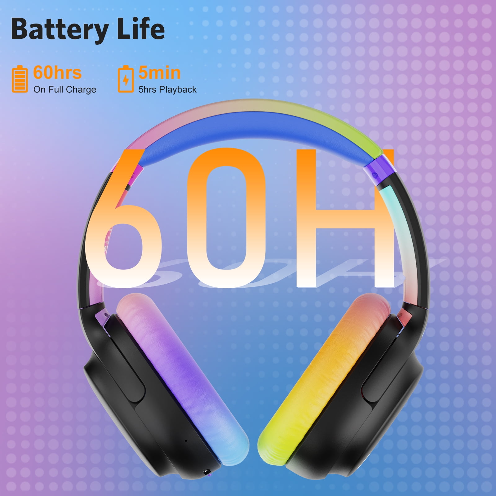 Ankbit E700 Noise Cancelling Headphones with LDAC, Wireless