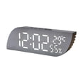 thumbnail image 3 of Reloj despertador LED Macarena para dormitorio Brillo ajustable 20,9x6,8 cm, 3 of 8