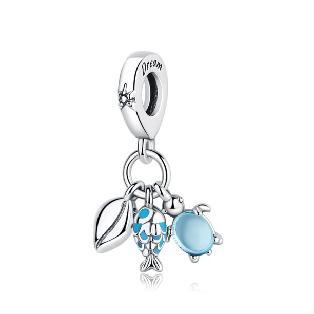 Abalorio de plata de ley 925 Original para viaje, autobús de Londres, abalorios para maleta de motocicleta, apto para pulseras Pandora, joyería Diy para mujer Dengxun unisex