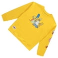 thumbnail image 3 of The Simpsons Men's Sweatshirt, Classic Embroidered Cartoon Sweatshirt Gold - L, 3 of 6