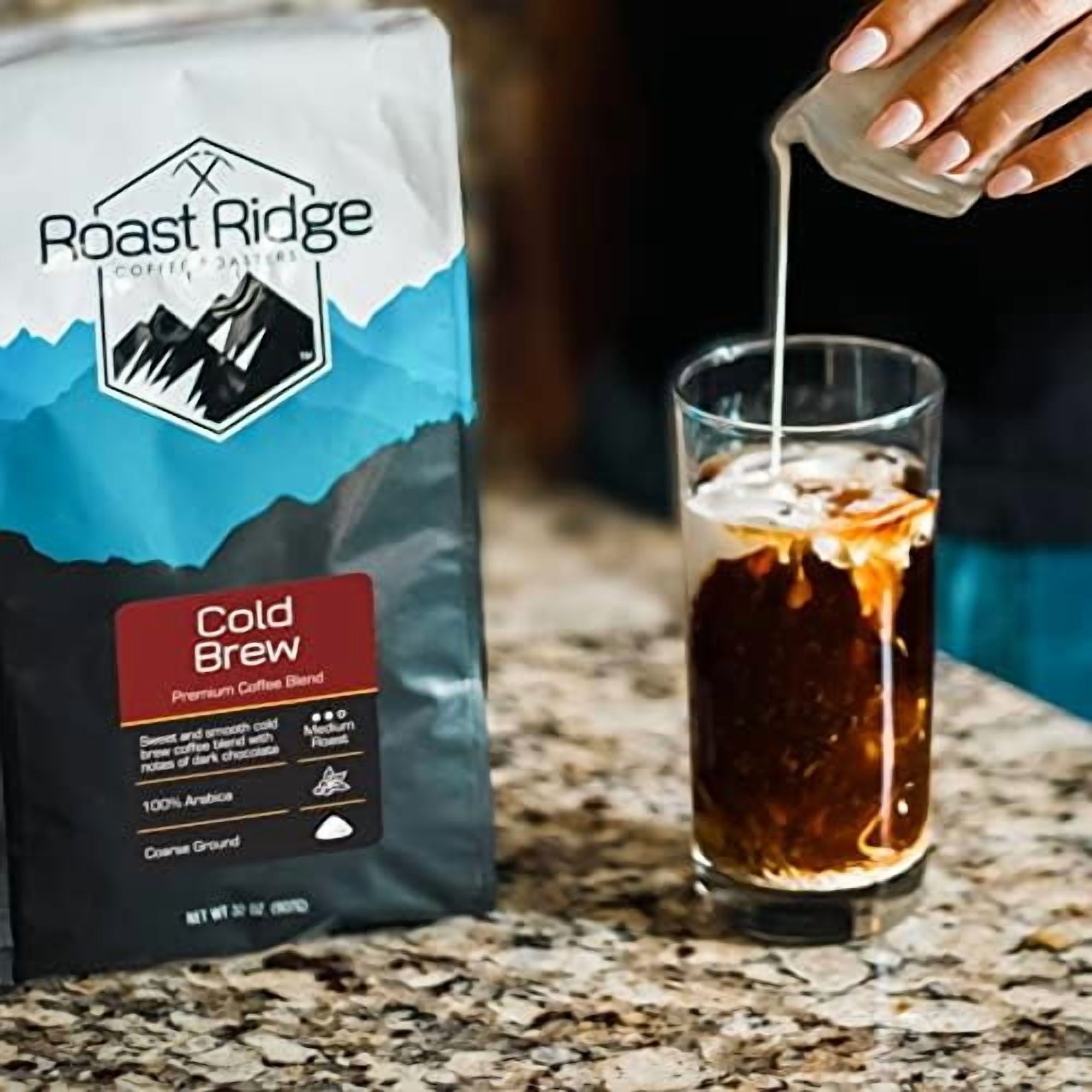 Roast Ridge Ground Cold Brew Coffee Blend, Medium Roast, 2 lb