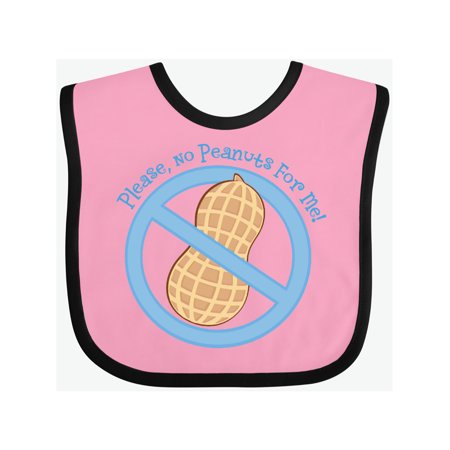 

Inktastic No Peanuts Blue Logo Gift Baby Boy or Baby Girl Bib