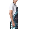 thumbnail image 3 of Honeii Astronaut Helmet Reflections Print Waterproof Apron, Adjustable Kitchen Apron with Pockets,for Gardening, Dishwashing, Meat Processing, Car Washing, and Pet Grooming, 3 of 8