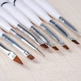 thumbnail image 3 of Set de 10 Pinceles para Unas de Gel Sunnimix Herramienta Esencial para Manicura Profesional Blanco 3 piezas, 3 of 6