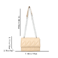 thumbnail image 2 of Bolsos cruzados a cuadros para mujer, bolso de hombro a la moda, decoración de cadena, uso diario, 2 of 5