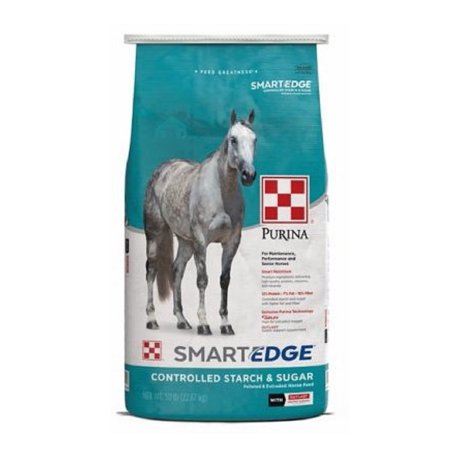 Purina 3005825-506 Animal Supplies 50 Pounds Smart Edge Horse Feed Supplement