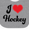 thumbnail image 4 of Inktastic I Love Hockey Girls Baby Bib, 4 of 4