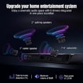 thumbnail image 2 of OXS S5 Barra de sonido para TV con HDMI eARC, subwoofer incorporado Dolby Atmos 3.1.2, altavoz central, Bluetooth y conexión multicableada, 5 ecualizadores, 4K HDR Passthrough, 230 W, audio de cine en, 2 of 5