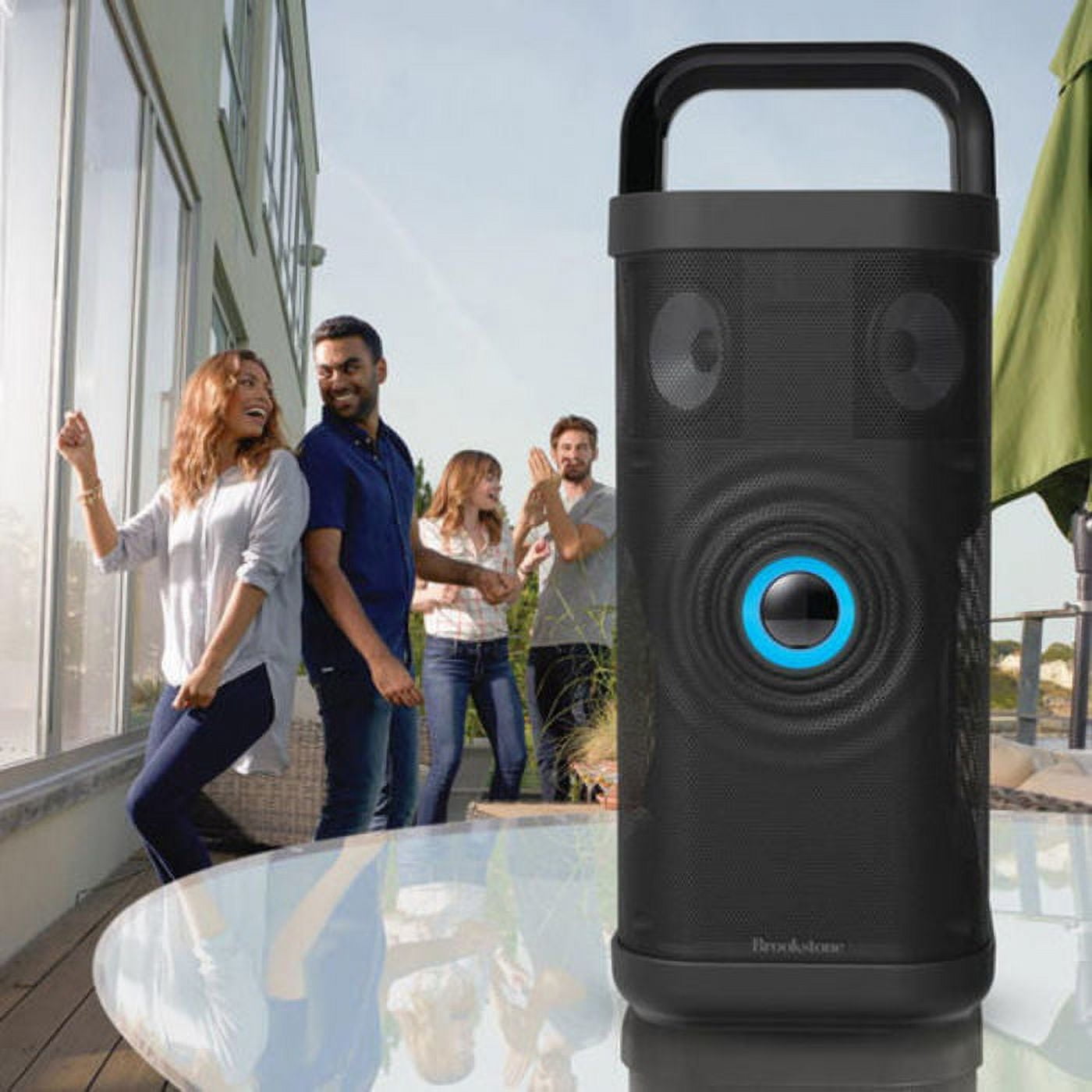 Brookstone big best sale blue party speaker