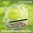 thumbnail image 4 of Window Bird Feeder with Strong Suction Cups for Outside - Clear Window Bird Feeders Outdoor Suction  Bird Feeder Window Mounted  Detachable Seed Tray  Easy to Clean and Refill, 4 of 7