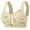 Beige, variant on Bra for Women Front Snap Closure Bras Button Down Wirefree Bra Front Snaps Daily Bras