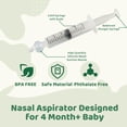 thumbnail image 3 of Gufastore Safe Silicon Reusable Tips Baby Toddler Nasal Aspirator for Congestion Relief, Clear, 4 Piece, 3 of 8