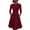 Wine, variant on CIENVNSTG Women's Fashion Dress Solided Color Spring Comfortable Beach Dress Lightweight Eye-Catching New Dress for Women L