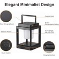 thumbnail image 5 of Outdoor Table Lamp, Brightness LED Lantern, Nightstand Rechargeable Solar Lamp, 5 of 5
