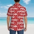 thumbnail image 4 of Susaid Popcorn2 Print Short Sleeve Shirts Button Down Casual Shirts Summer Beach Aloha Button Down Short Sleeve for Men ,Medium, 4 of 7