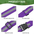 thumbnail image 3 of Uxcell Reflective Safety Belt, Hi-Vis Safety Belt Adjustable Reflective Glow Belt Outdoor Running Gear Purple, 3 of 7