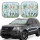 thumbnail image 1 of Fotbe Chinoiserie Floral Palm Tree Juego de 2 Piezas de Parasoles para Parabrisas | Bloqueador Solar para Auto | Accesorios Plegables para Protección Solar Interior-Small, 1 of 6