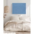 thumbnail image 3 of Blue Burlap Texture Wall Art for Living Room, Canvas Picture Wall Decor for Bathroom Bedroom, Farmhouse Vintage Blue Painting Artwork for Office Kitchen Hallway Dining Room Home Decorations 20"x24", 3 of 8