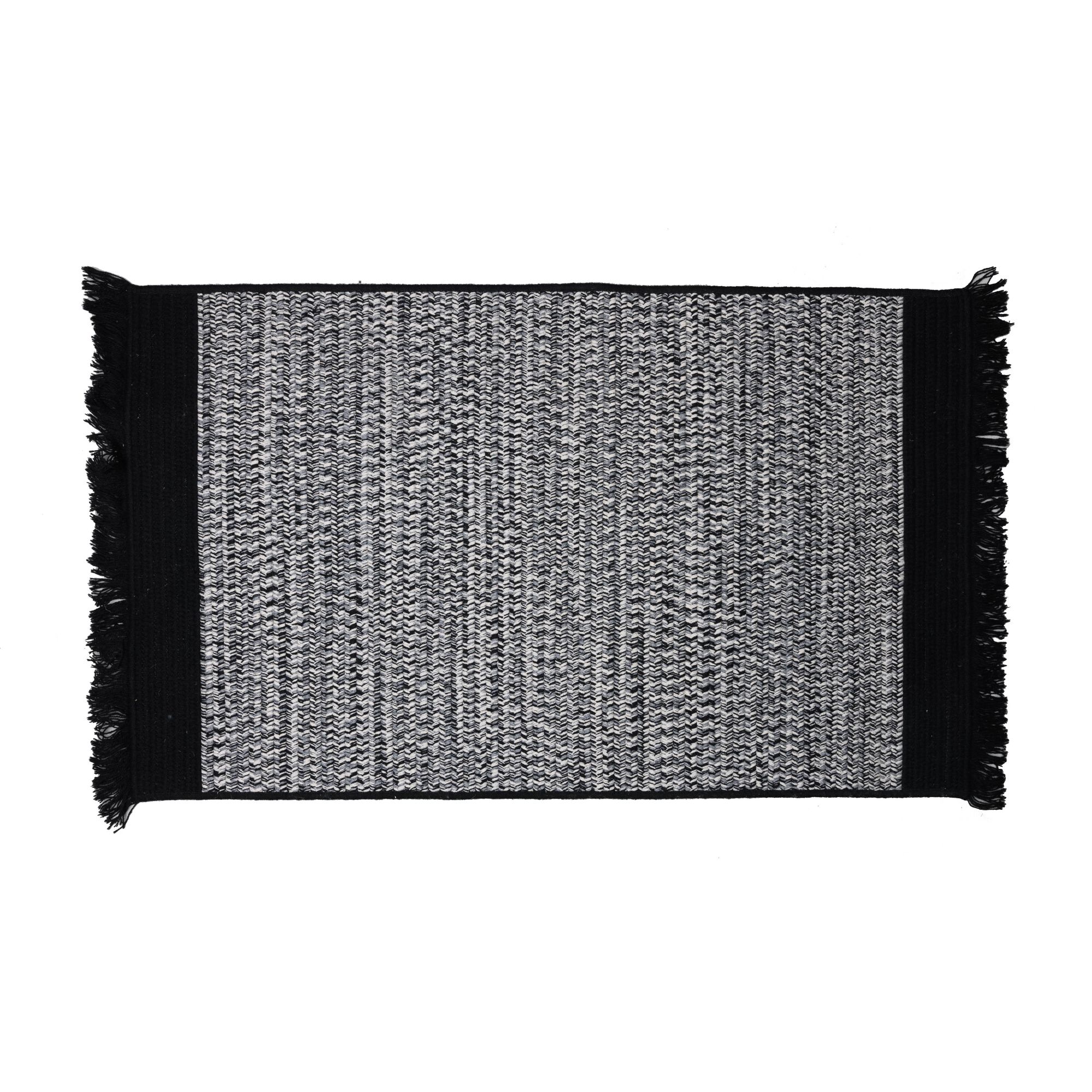 12' x 16' Black and White All Purpose Handcrafted Reversible