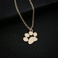 thumbnail image 1 of Collier Animal Empreinte de Patte de Chat Chien Collier Mignon Femmes Femmes Pendentif Long Mignon Délicat Chaîne Collier, 1 of 9