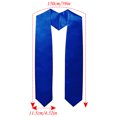 thumbnail image 2 of Herrnalise Adult Graduation Stole 60” Long Shawl for Academic Commencements,Blue Color & Unisex Graduation Sash Satin Honor Stole, 2 of 7