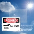 thumbnail image 6 of Hot Spanish OSHA Danger Rigid Plastic Sign 14 Inch x 10 Inch - 5 Pack, 6 of 8