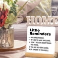 thumbnail image 5 of Inspirational Desk Decor Motivational Little Reminders You Are Enough Acrylic Desk Plaque Sign Home Office Decoration 4x4 Inch, 5 of 6