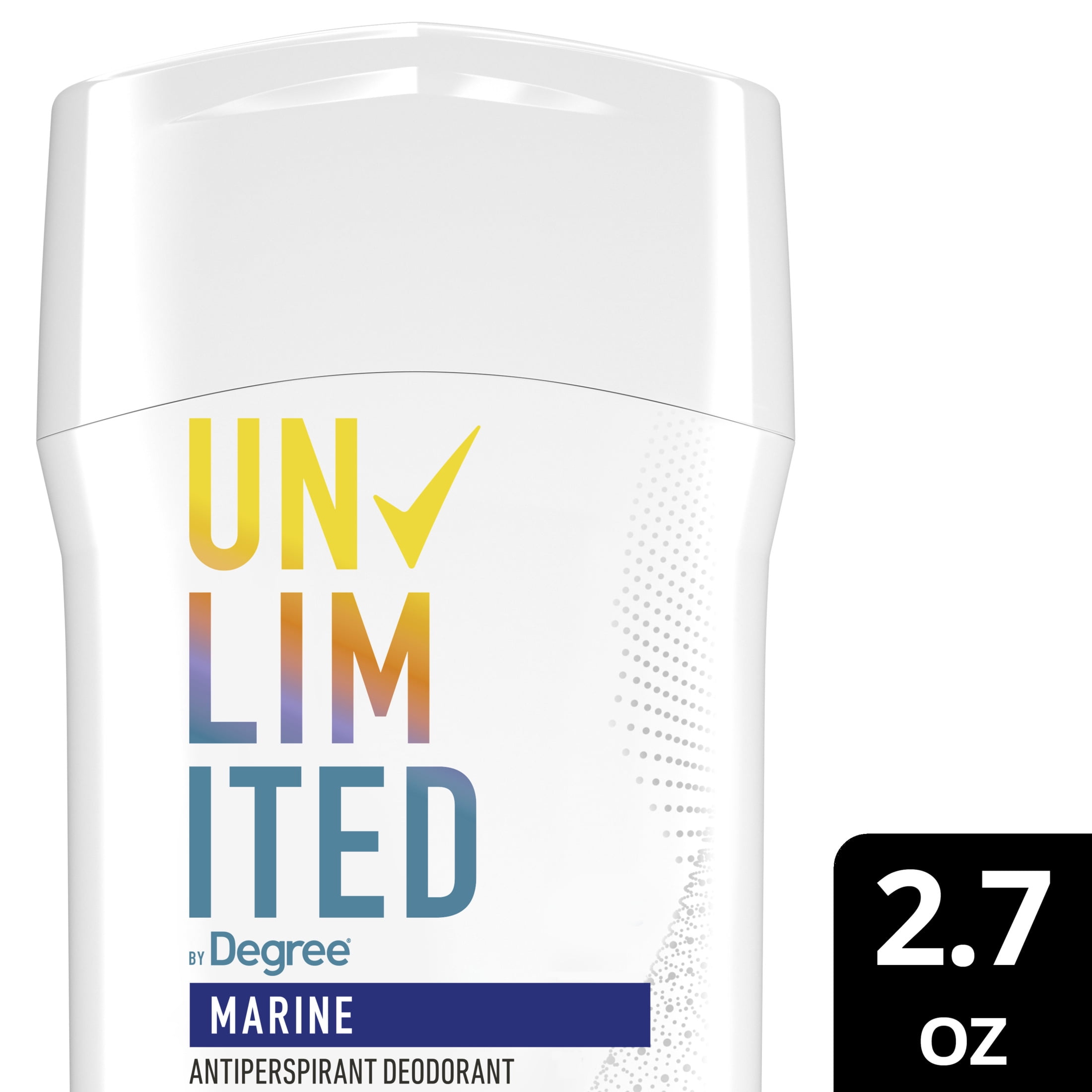 Degree Unlimited Antiperspirant Deodorant Stick Marine, 2.7 oz